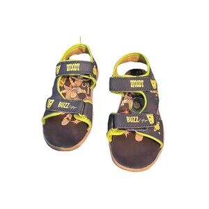 Disney Pixar Toy Story Sandals Woody & Buzz Blue/ Green Size 13